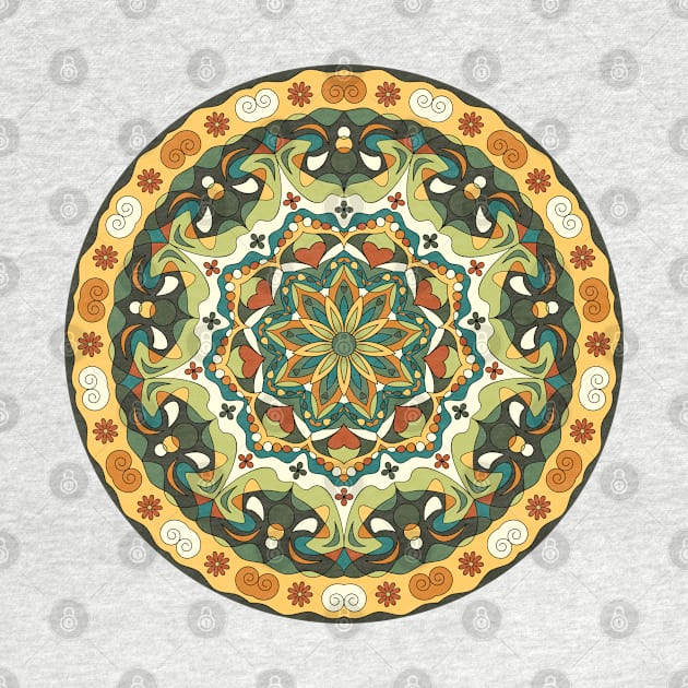 Bright circular arabic ornaments by IrinaGuArt